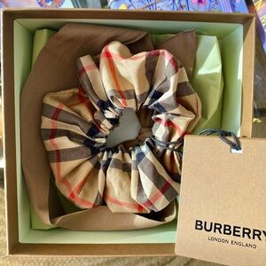 Authentic Burberry Scrunchie - New with Tags, Box, Receipt